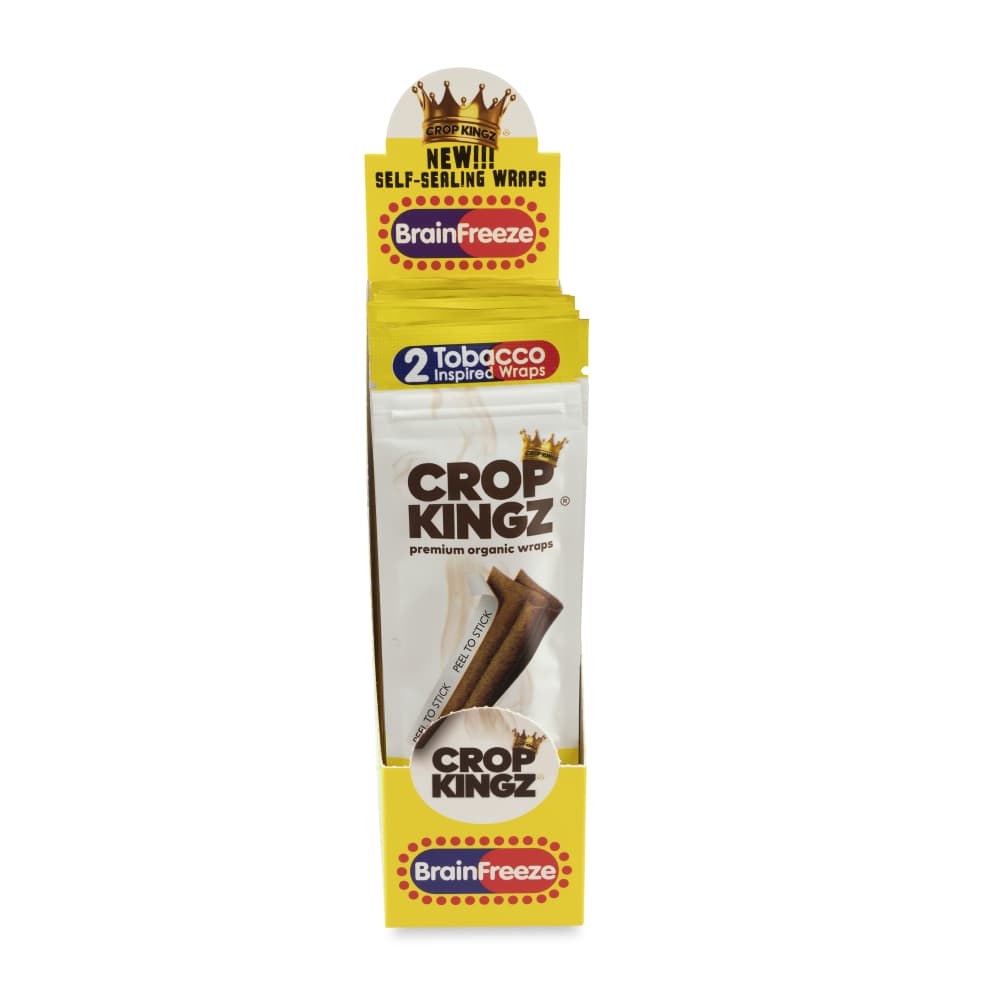 Crop Kingz Self-Sealing Tobacco-Inspired Organic Wraps 15ct Display