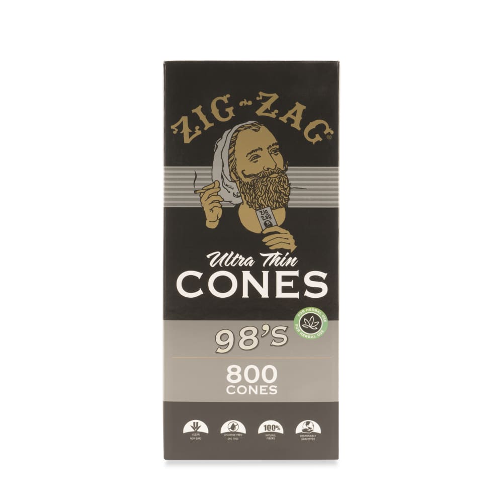 Zig Zag 98’s Size Ultra Thin Bulk Cones – 800ct