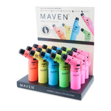 Maven Alpha Butane Torch Lighter 15ct Display – Assorted Neon