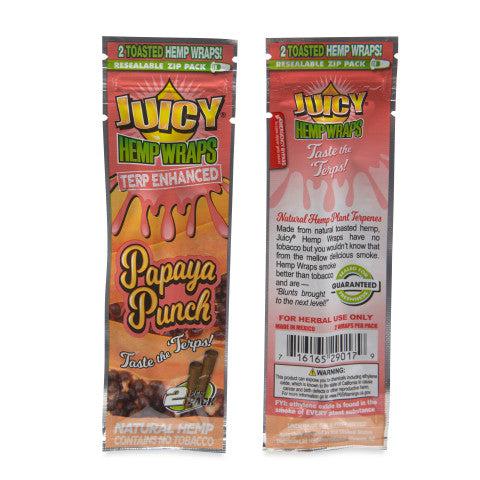 Juicy Jays Terp Enhanced Hemp Wraps 2pk Pouch 25ct POP Display