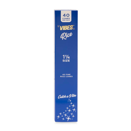 Vibes Rice Cones 1 ¼ Size 40pk Pre-Rolled Cones Display  8ct