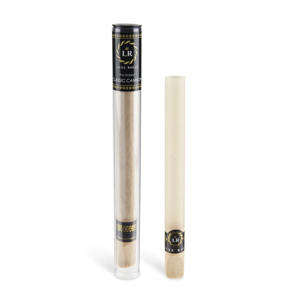 Luxe Rolls Pre-Rolled Cones 50ct Display – Cannon with Wood Tip