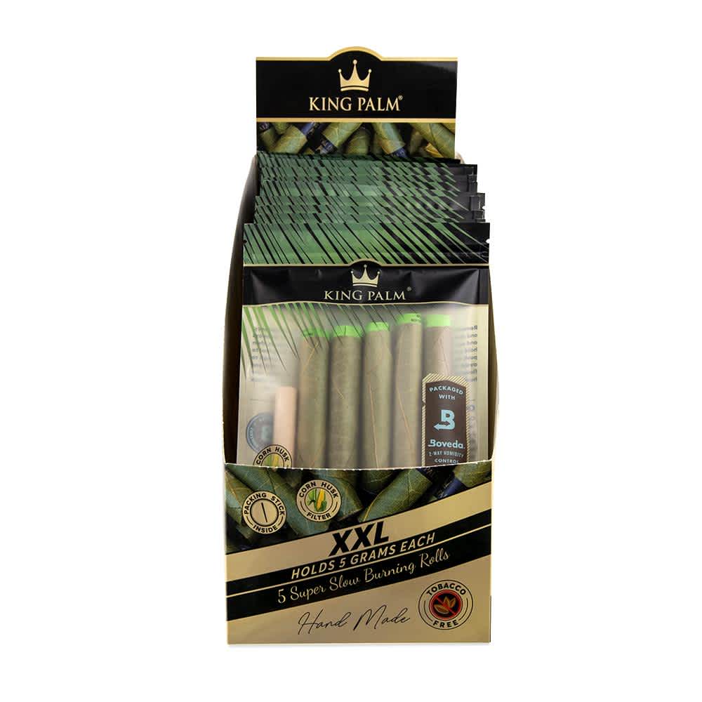 King Palm XXL Size Natural Pre-Rolled 5pk Leaf Tubes - 15ct