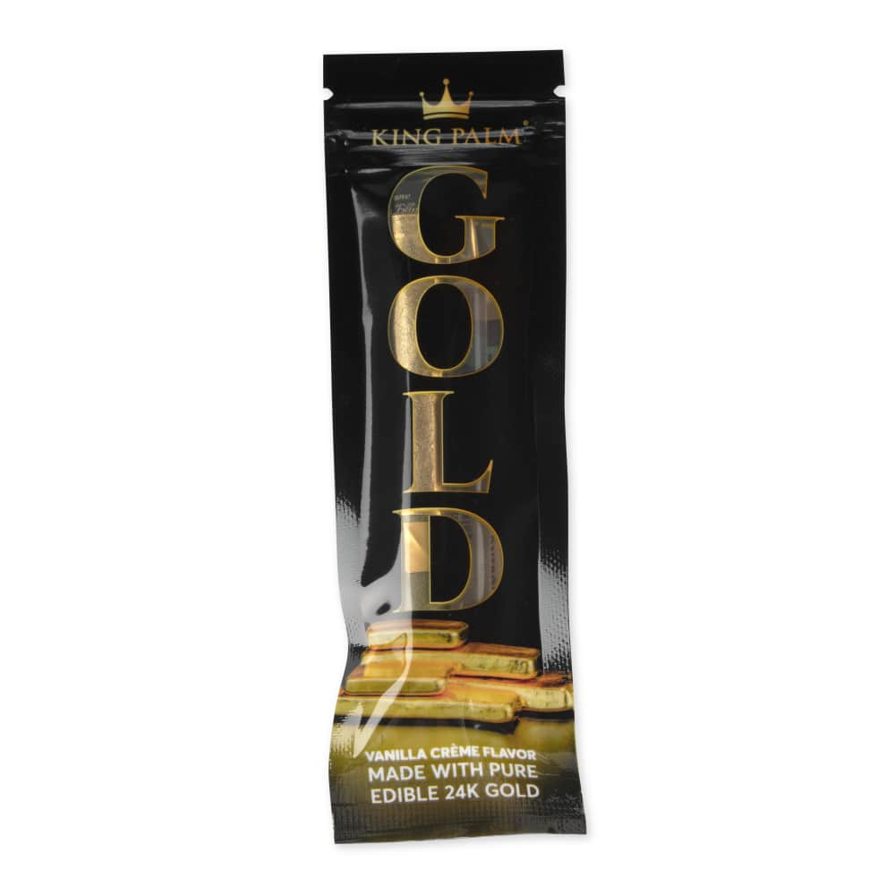 King Palm Mini 1pk Vanilla Gold Leaf Tubes - 15ct