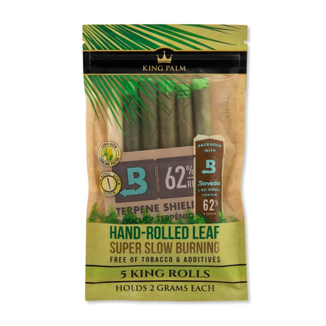 King Palm King Size Natural Pre-Rolled 5pk Leaf Tubes - 15ct