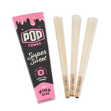 Pop Cones King Size 3pk Pre-Rolled Cones with Flavor Tip 24ct Display