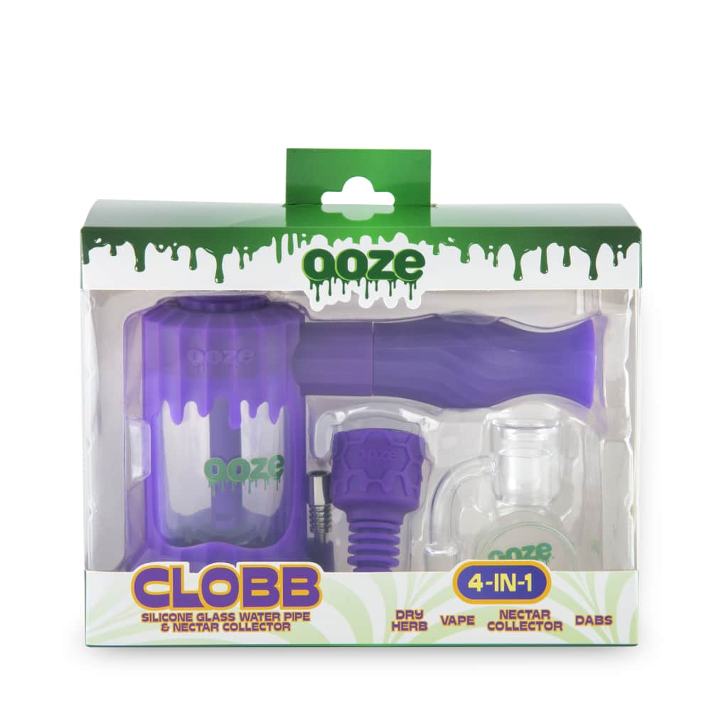 Ooze Clobb Silicone Water Pipe and Dab Straw