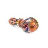 Custom Glass 5” Gold Fumed Honeycomb Multicolor Hand Pipe