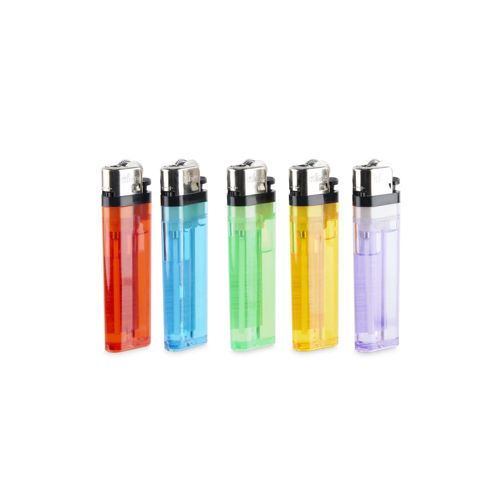 King Classic Disposable Butane Lighter Assorted Color Display – 50ct