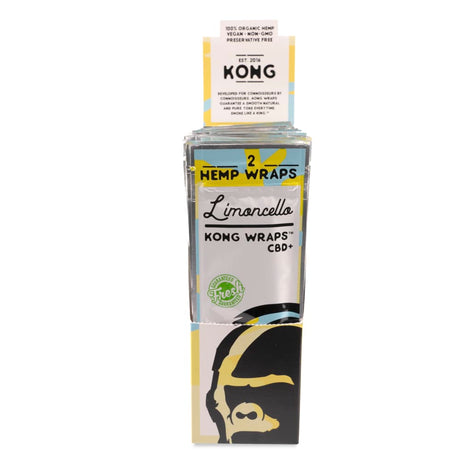 Kong Wraps Organic Hemp Leaf 2pk Blunt Wraps - 25ct