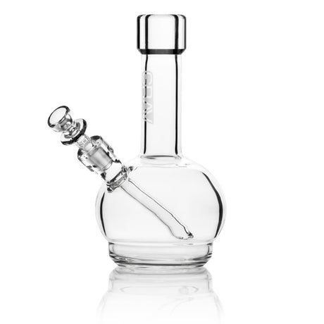 GRAV Glass Mini Round Base Water Pipe - Clear