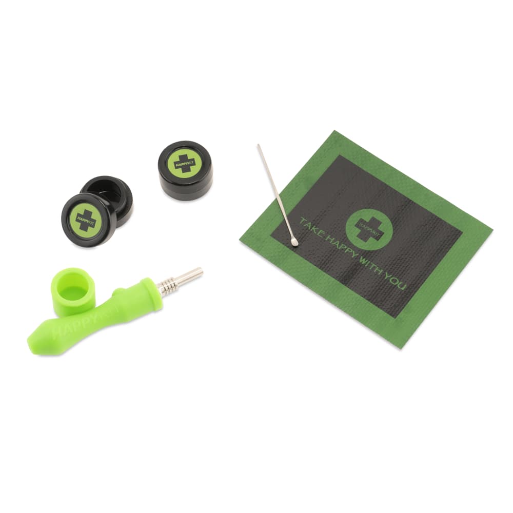 Happy Pouch Dab by Happy Kit All-in-One Smell Proof Travel Kit for Concentrates
