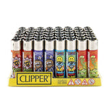 Clipper Lighter Display - 48ct - Hippie