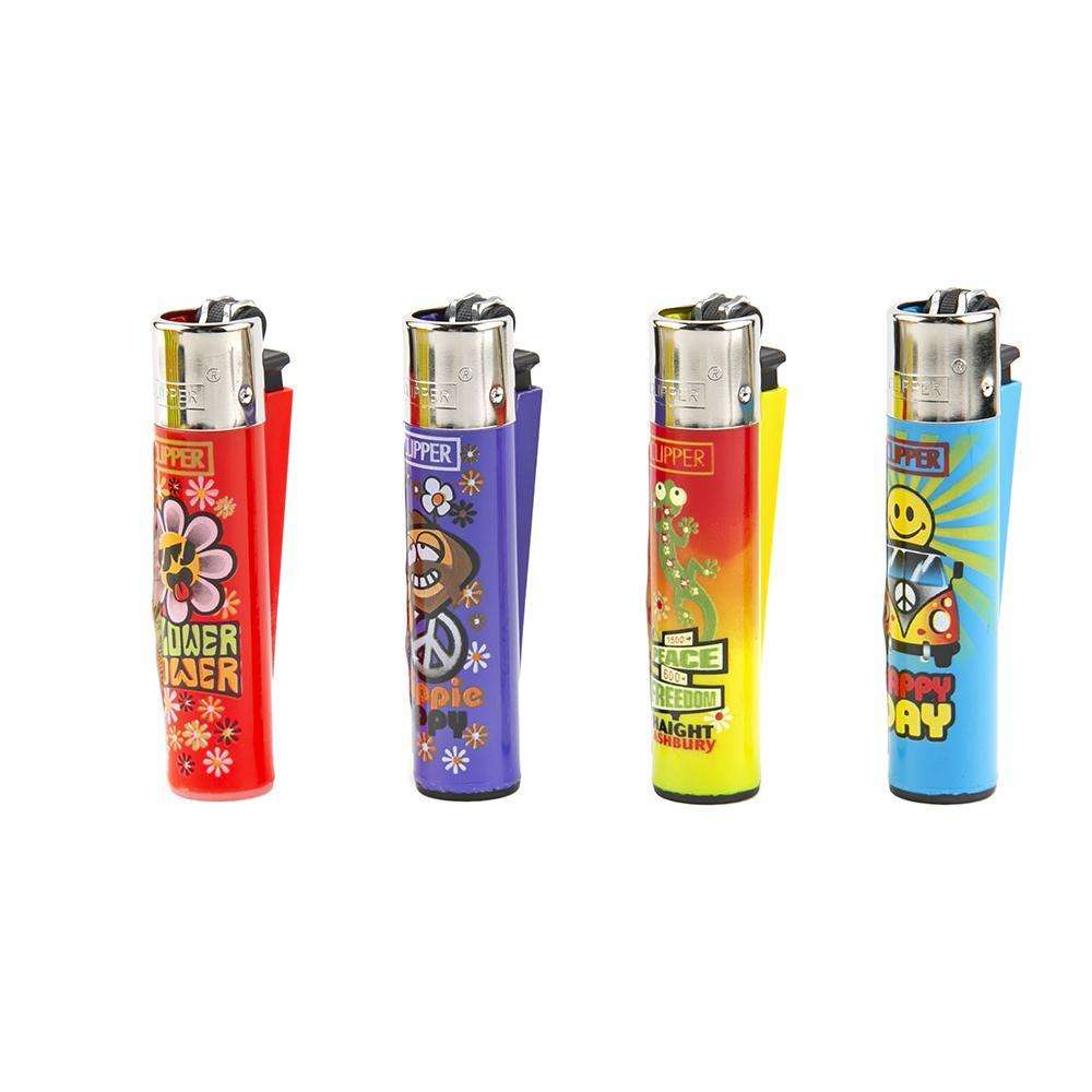 Clipper Lighter Display - 48ct - Hippie