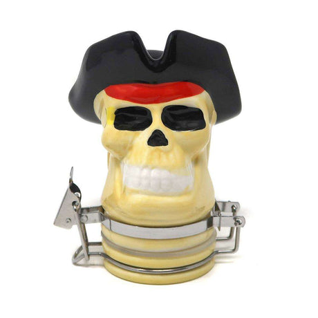 Contained Art - Porcelain Jar - Pirate Skull - 100mL