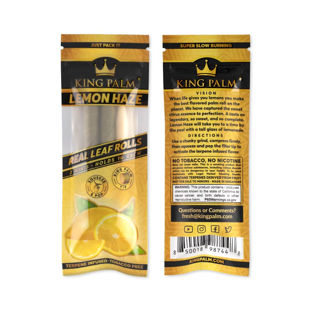 King Palm Mini Flavored 2pk Leaf Tubes - 20ct