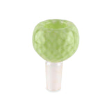 Custom Glass 14mm Green Slyme Honeycomb Flower Bowl