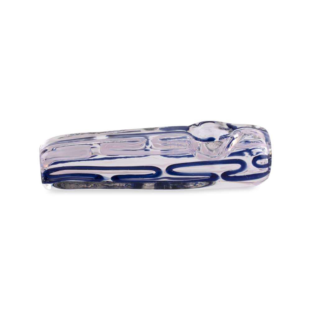 Custom Glass 3.5 Blue and Pink Slyme Brick Hand Pipe