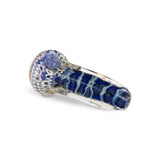 Custom Glass Hand Pipe - 3.5" - Gold Fumed Brick