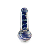 Custom Glass Hand Pipe - 3.5" - Gold Fumed Brick