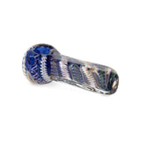 Custom Glass Hand Pipe - 3.5" - Gold Fumed Brick