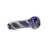 Custom Glass Hand Pipe - 3.5" - Gold Fumed Brick