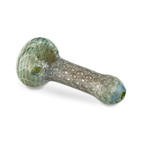 Custom Glass Hand Pipe - 3.5" - Gold Fumed Honeycomb