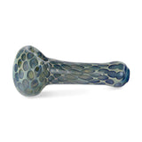 Custom Glass Hand Pipe - 3.5" - Gold Fumed Honeycomb