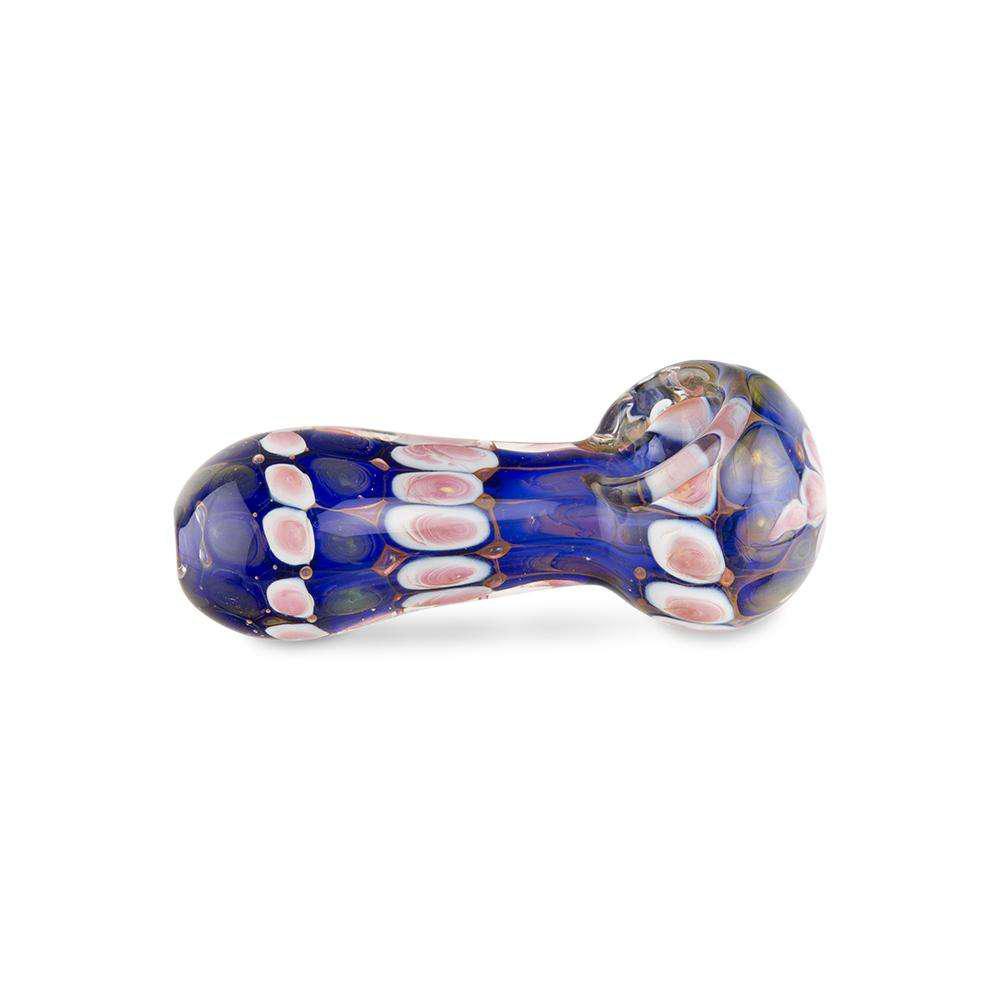 Custom Glass Hand Pipe - 3.5" - Gold Fumed Double Glass