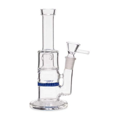 Custom Glass Rig - 6" - Clear w/ Percolator & Honeycomb Disk