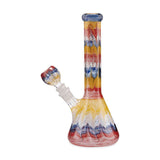 Custom Glass Water Pipe - 10" - Tie Dye
