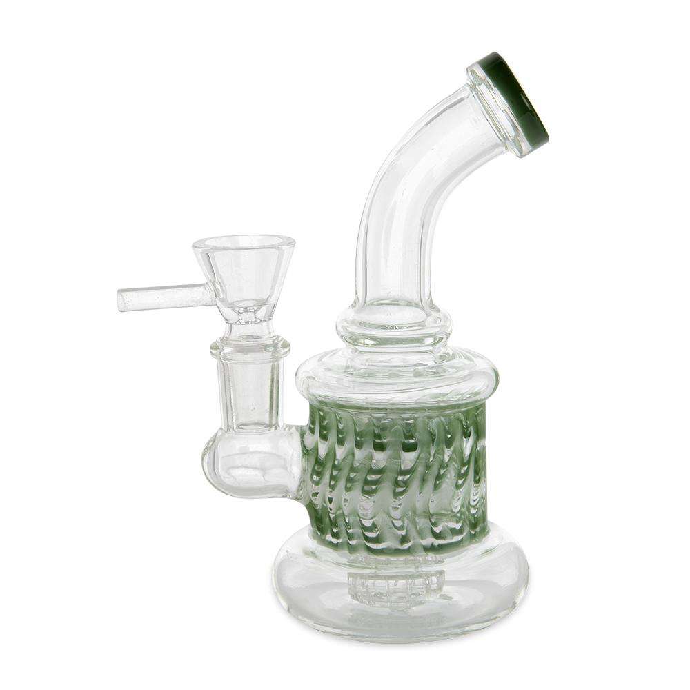 Custom Glass Water Pipe - 6" - Rasta