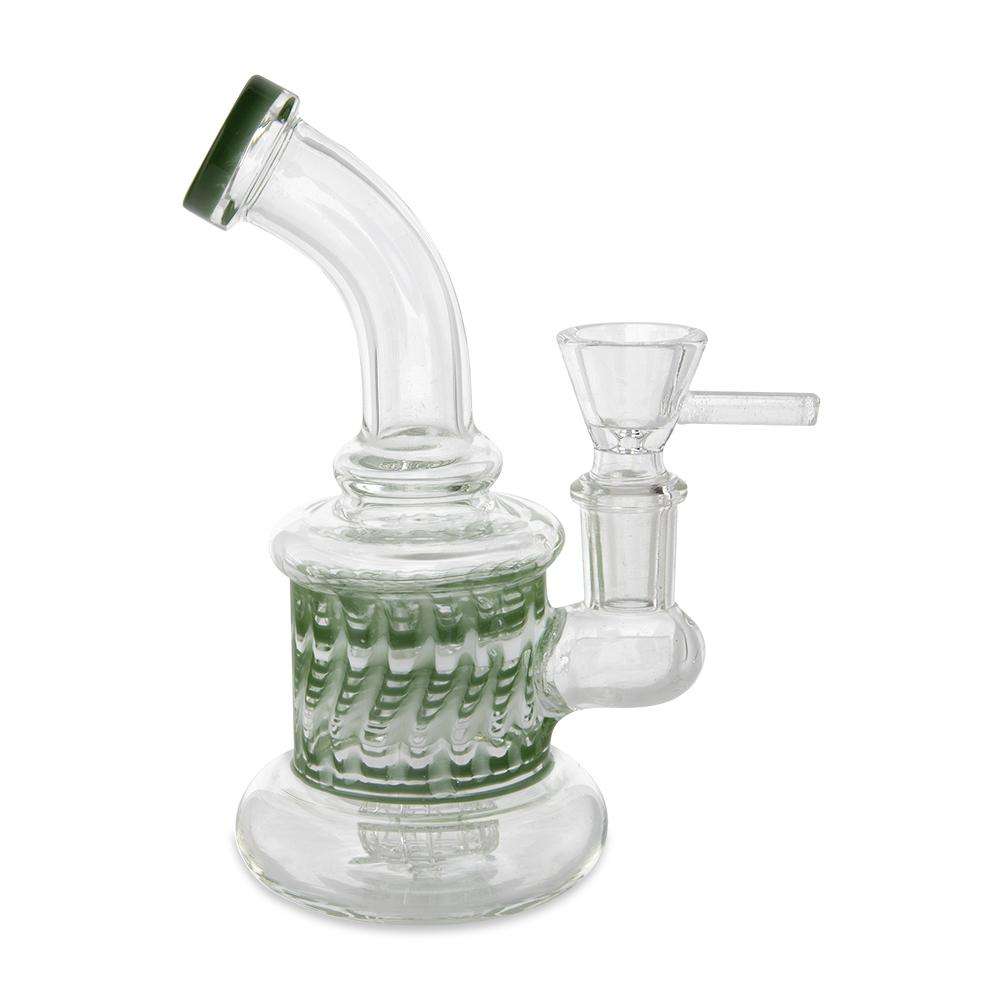 Custom Glass Water Pipe - 6" - Rasta