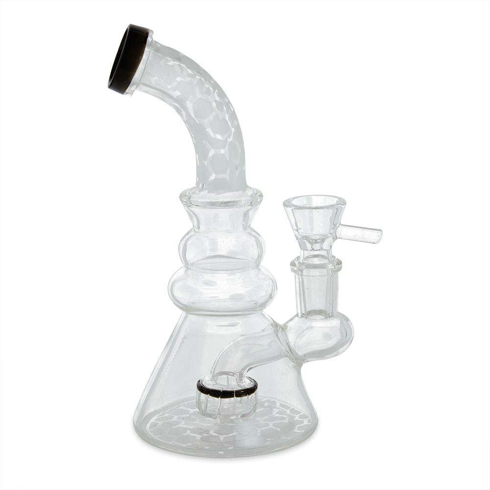 Custom Glass Water Pipe - 6" - Sand