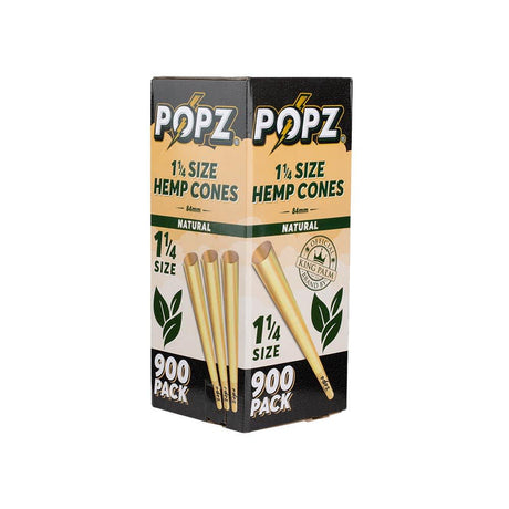 POPZ Hemp Cones 1 ¼ Size Bulk 900ct Box – Natural