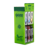 Ooze Slim Twist Vape Pen 48ct Battery Display 510 Thread 320 mAh Vaporizers + USB Charger - Acrylic Battery Display