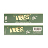 Vibes Papers King Size Organic Hemp Rolling Papers and Vibes Tips Display - 24ct