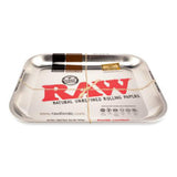 RAW Metallic Silver Rolling Tray