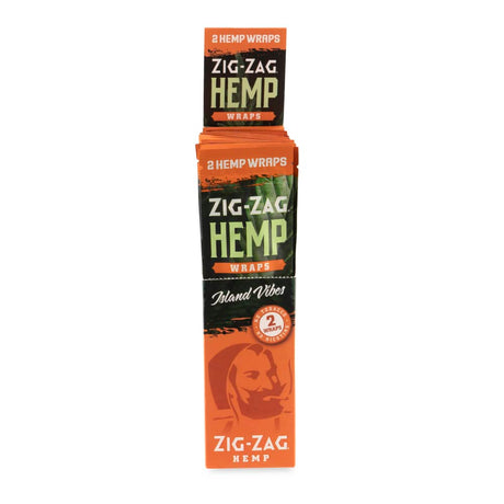 Zig Zag 2pk Island Vibes Hemp Wrap Display – 25ct