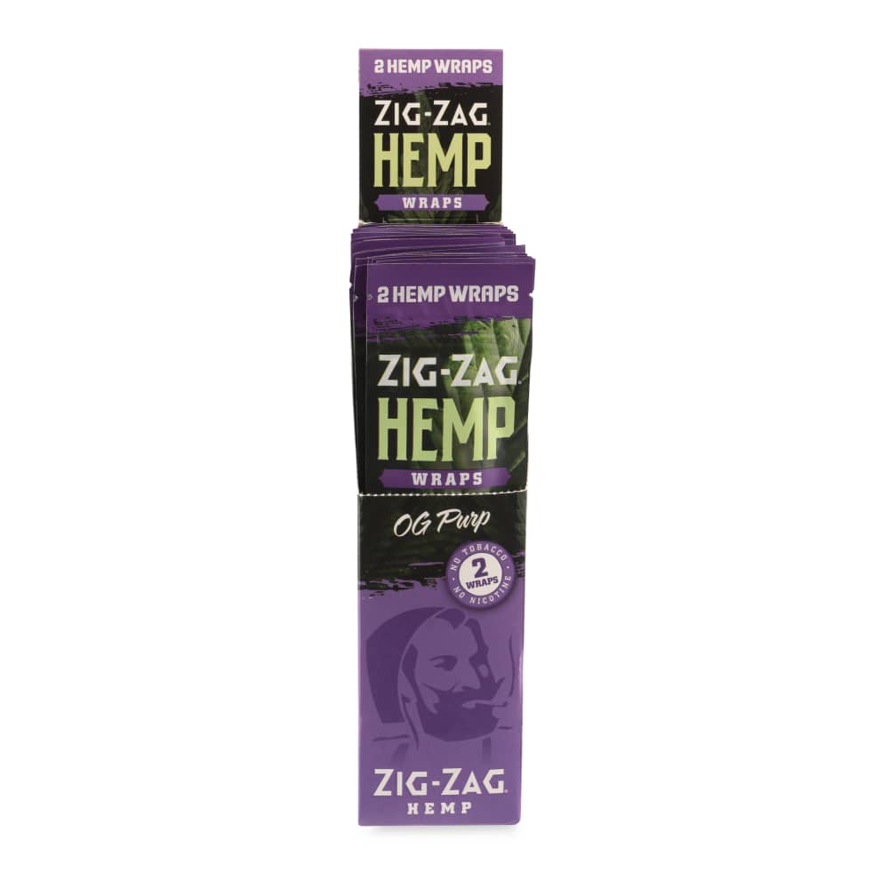 Zig Zag 2pk OG Purp Hemp Wrap Display – 25ct