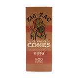 Zig Zag King Size Unbleached Bulk Cones  800ct Box