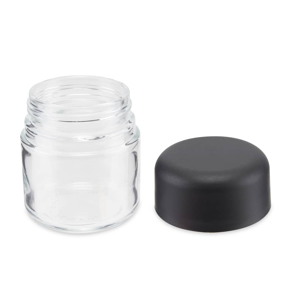 3oz Child Resistant Glass Jar and Cap 160ct Bulk