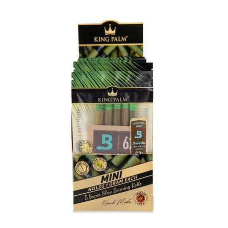 King Palm Mini Size Natural Pre-Rolled 5pk Leaf Tubes - 15ct