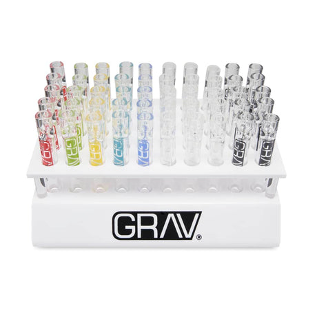GRAV Glass 12mm Tasters in Assorted Colors – 100ct Acrylic Display
