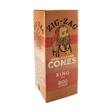 Zig Zag King Size Unbleached Bulk Cones  800ct Box