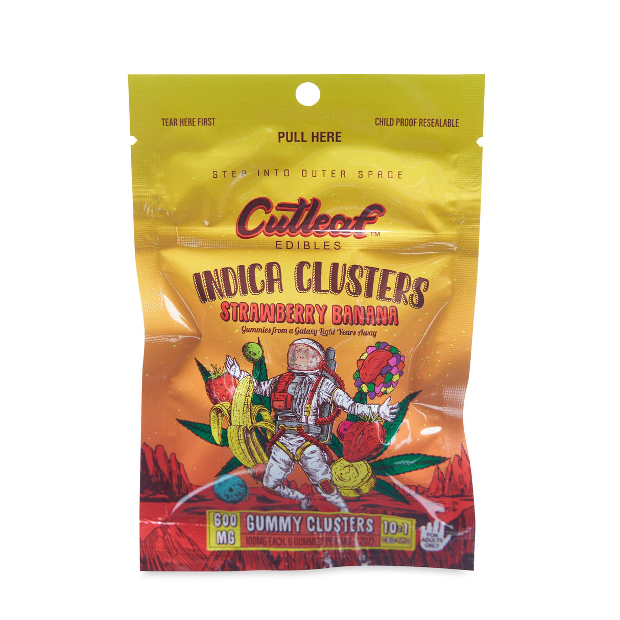 Cutleaf Exotics 100mg Gummy Clusters 10ct Display