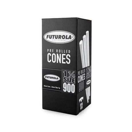 Futurola Cones -1 1/4 - Classic White - Non-Printed Tip - 900ct