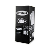 Futurola Cones -1 1/4 - Classic White - Non-Printed Tip - 900ct