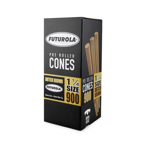 Futurola Cones - 1 1/4 - Dutch Brown - Printed Tip - 900ct