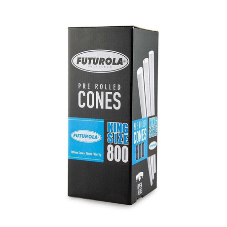 Futurola Cones - King Size - Classic White - Non-Printed Tip - 800ct